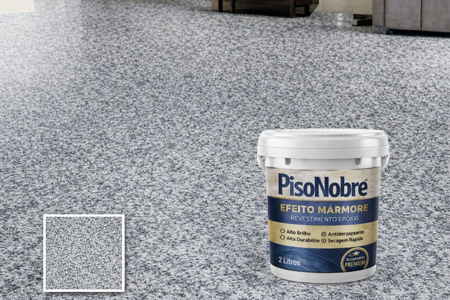 Revestimento Epóxi Efeito Mármore - Alta Durabilidade + BRINDE HOJE 🔥Kit Ferramentas de Aplicação🔥