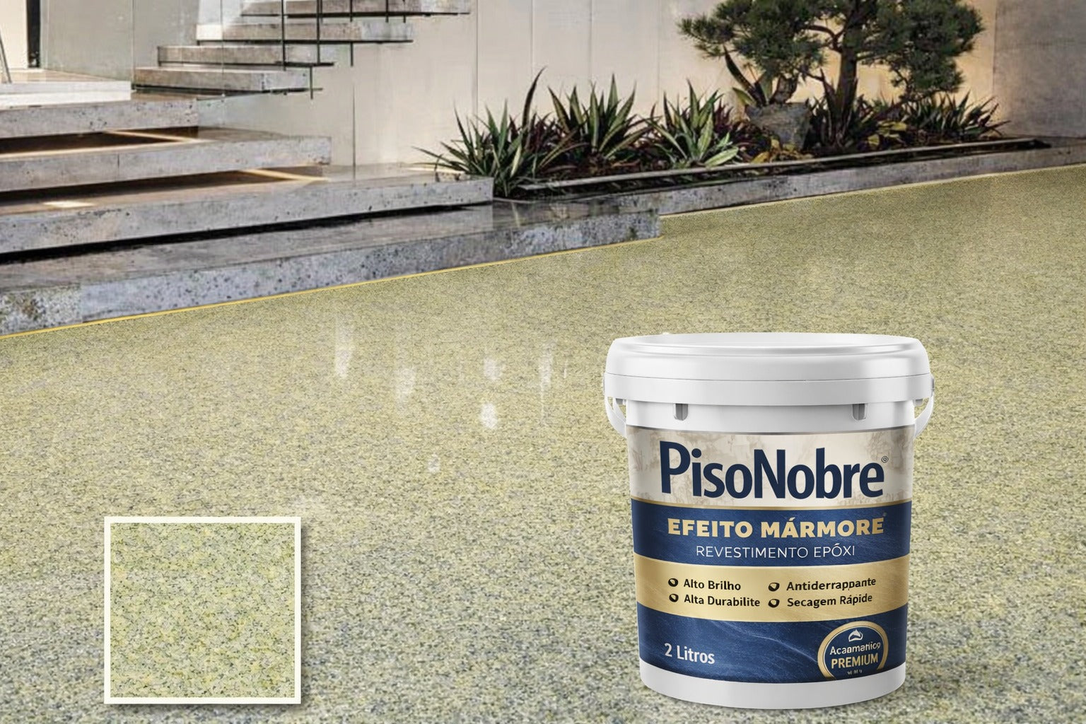 Revestimento Epóxi Efeito Mármore - Alta Durabilidade + BRINDE HOJE 🔥Kit Ferramentas de Aplicação🔥