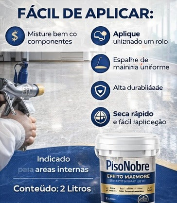 Revestimento Epóxi Efeito Mármore - Alta Durabilidade + BRINDE HOJE 🔥Kit Ferramentas de Aplicação🔥