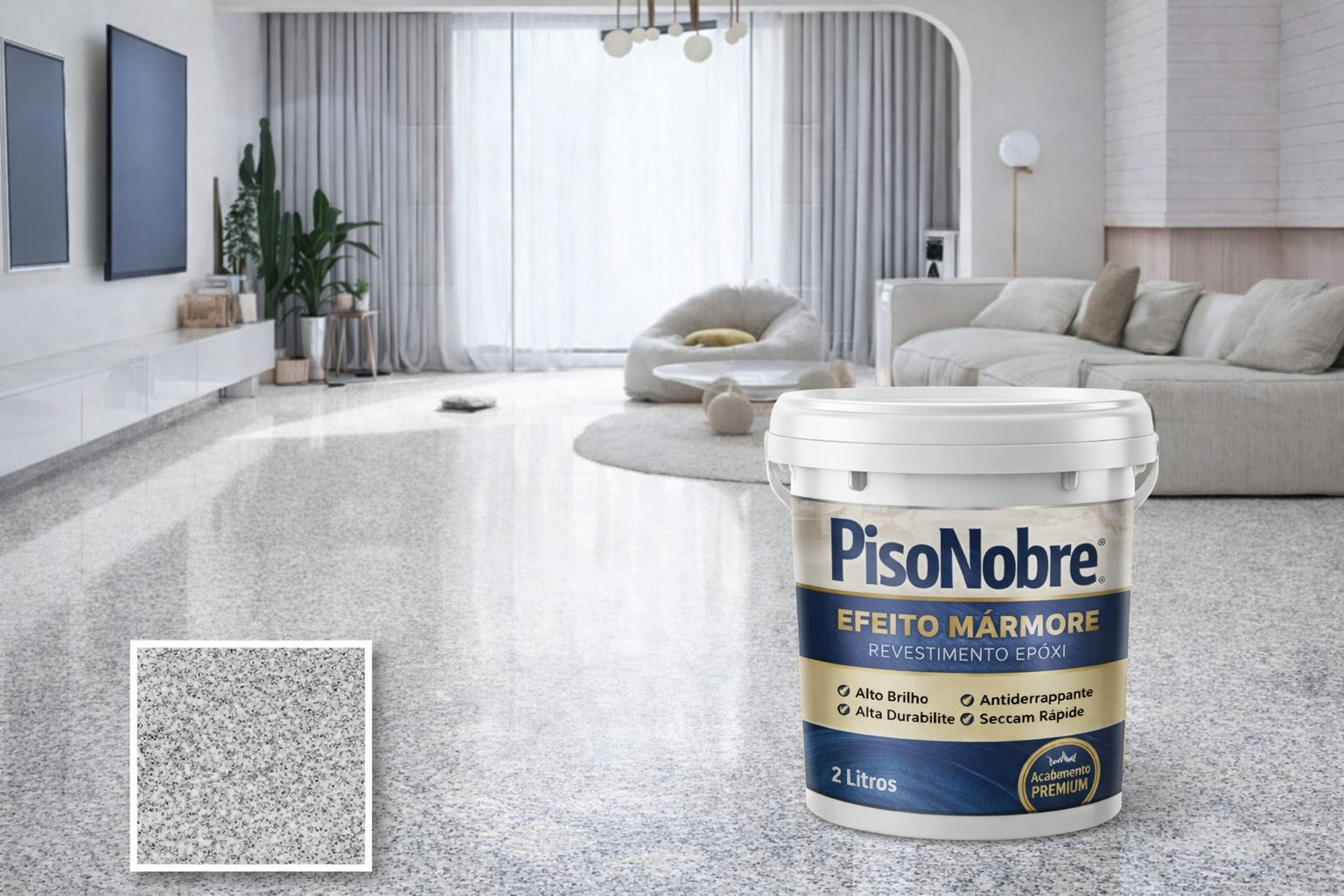 Revestimento Epóxi Efeito Mármore - Alta Durabilidade + BRINDE HOJE 🔥Kit Ferramentas de Aplicação🔥